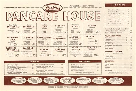 Pancake House Menu