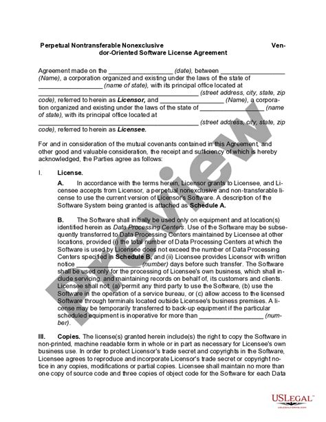 Perpetual License Agreement For Office 365 US Legal Forms