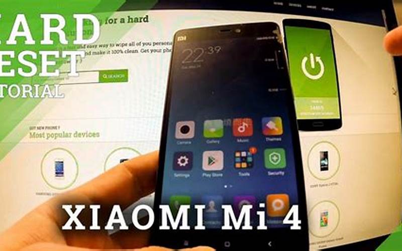 Persiapan Hard Reset Xiaomi Mi 4