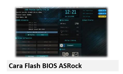 Langkah-langkah persiapan sebelum memulai flashing BIOS ASRock