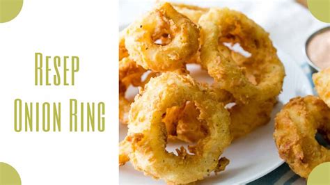 Tutorial Membuat Onion Ring