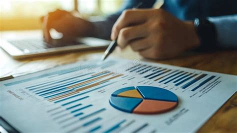 Person analyzing a financial chart