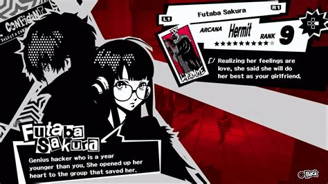 Persona 5 Royal Confidant Guide Hermit, Futaba Sakura The Digital