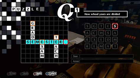 Persona 5 Royal Crossword Answers All Crossword Puzzles Solved