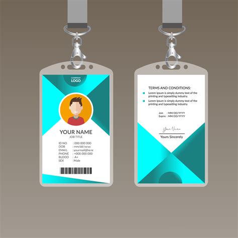 Personal Identification Card Template In 2023