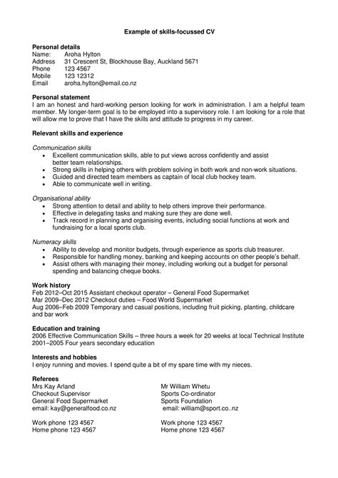 Resume Personal Statements Examples Cool College Essay Personal