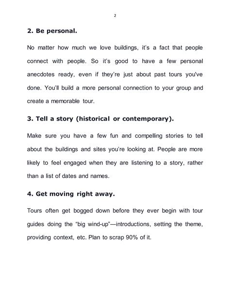 Personal Anecdotes Travel Tips