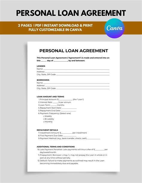40+ Free Loan Agreement Templates [Word & PDF] Template Lab
