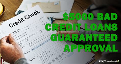 Personal Loans Guaranteed Approval 5000