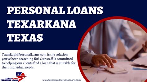 Personal Loans In Texarkana