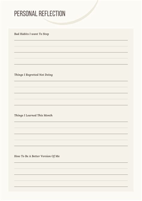 Personal Reflection after tour