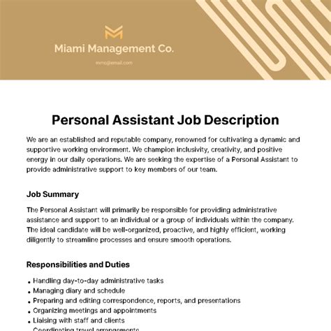Personal assistant