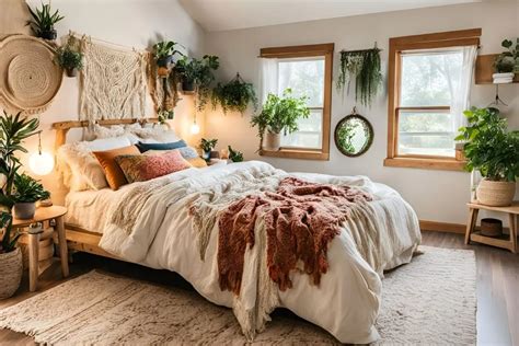 Personal touches and sentimental items in boho bedroom