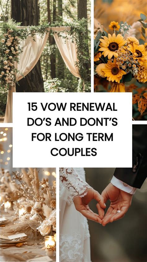 Personal vows renewal
