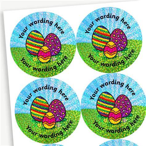 Personalised Easter Stickers