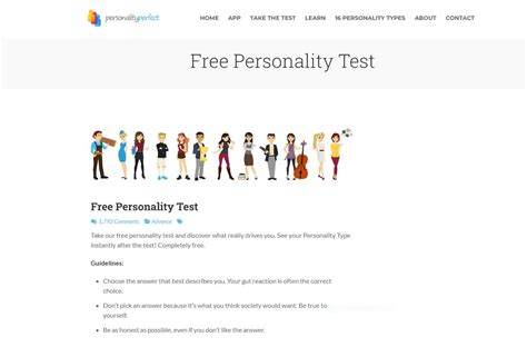 Personality Test Websites
