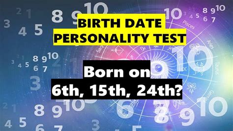 Personality Test by Date of Birth