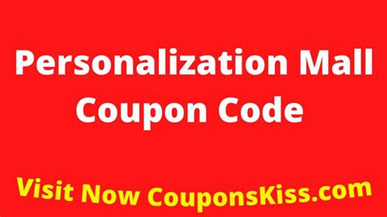Personalization Mall Promo Code 2024