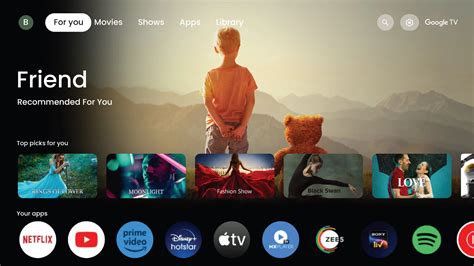 Personalize Google TV Home Screen with Smart Recommendations