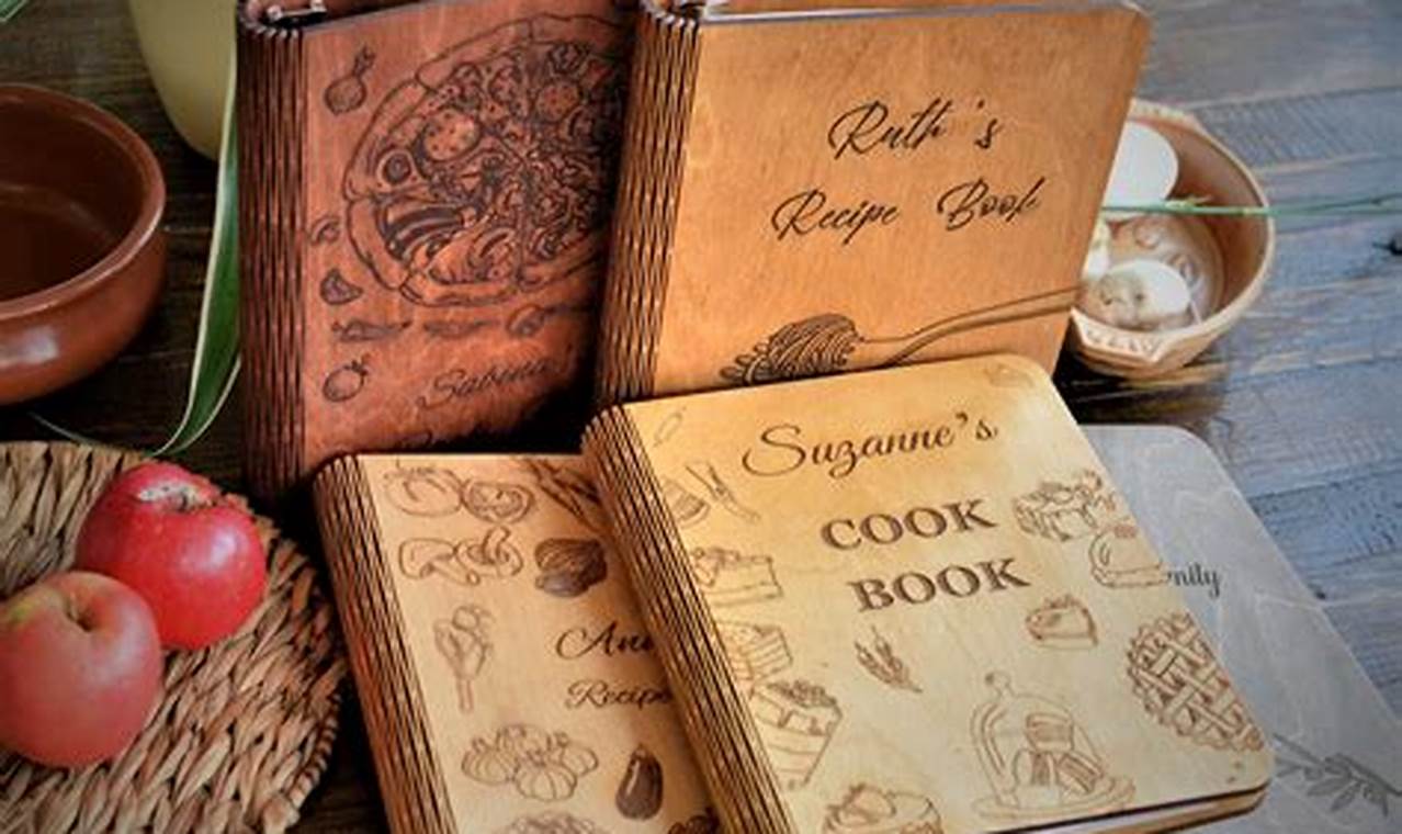 Personalized recipe books for aspiring chefs
