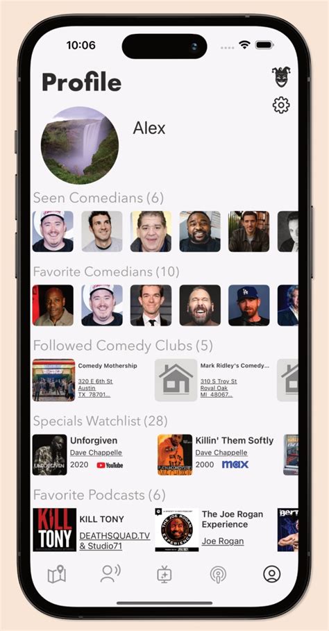 Personalized Comedy Profile