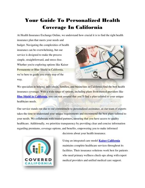 Personalized Coverage Options