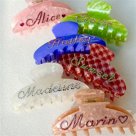 Personalized Hair Clips