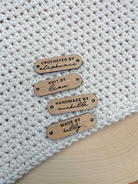 Personalized Tags For Crochet Items