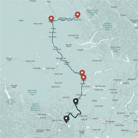 Perth Gold Rush Trail map