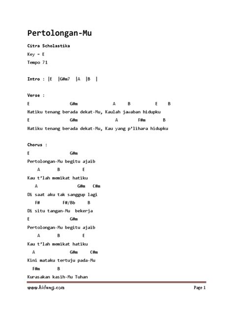 Pertolongan Mu Chord