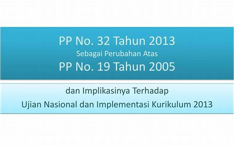 Perubahan Pp No 19 Tahun 2019