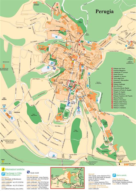 Perugia Detailed Map