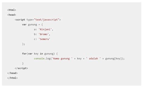 Perulangan JavaScript