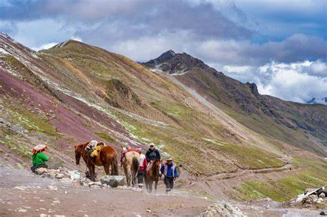 Peruvian landscape horseback