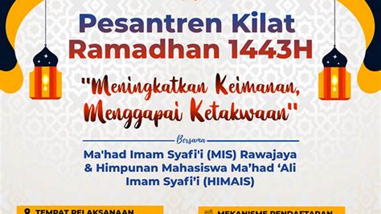 Pesantren Kilat, Ramadhan