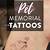 Pet Memorial Tattoo Designs