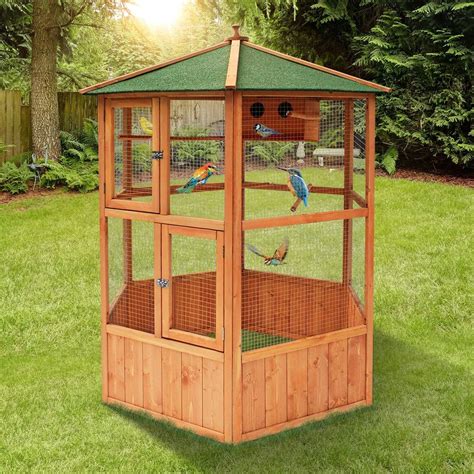 Great idea for pet birds in a location where they should be. Outdoor