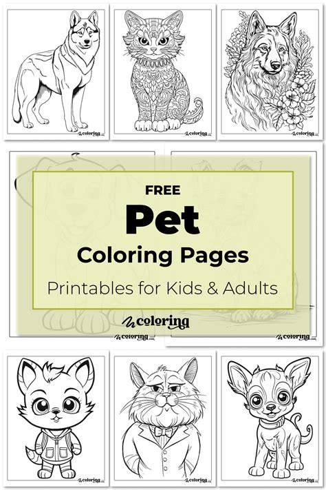 Pet Coloring Pages For Adults