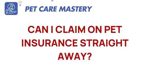 Pet Insurance Claim Immediately