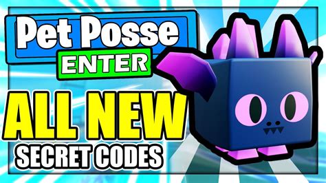 Pet Posse Codes - Roblox