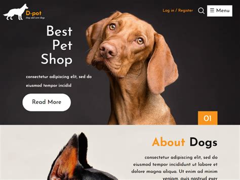 Pet Shop Website Templates