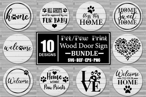 Unleash Your Creativity with the Purrr-fect Pet Sign SVG Bundle - Pawsome Designs for Animal Lovers!