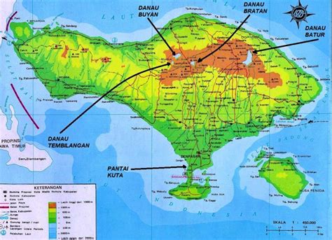 Peta Bali Skala