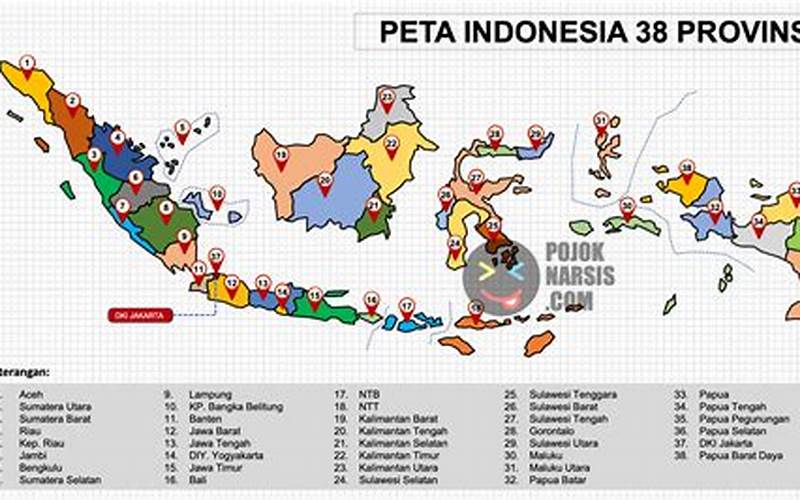 Peta Indonesia Dengan Provinsi Dan Jumlah Penduduk