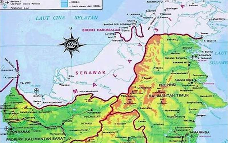 Peta Pulau Kalimantan