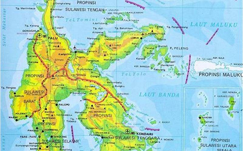 Peta Pulau Sulawesi