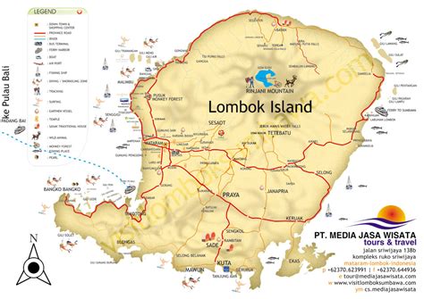 Peta Wisata Lombok