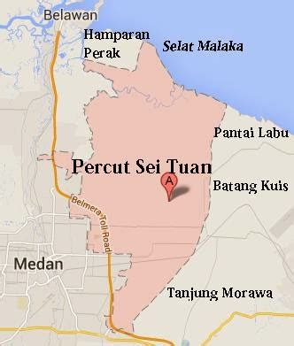 Peta Kecamatan Percut Sei Tuan