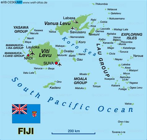 Peta Negara Fiji