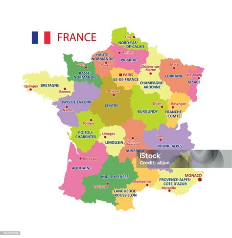 Peta Prancis dengan highlight kode +33